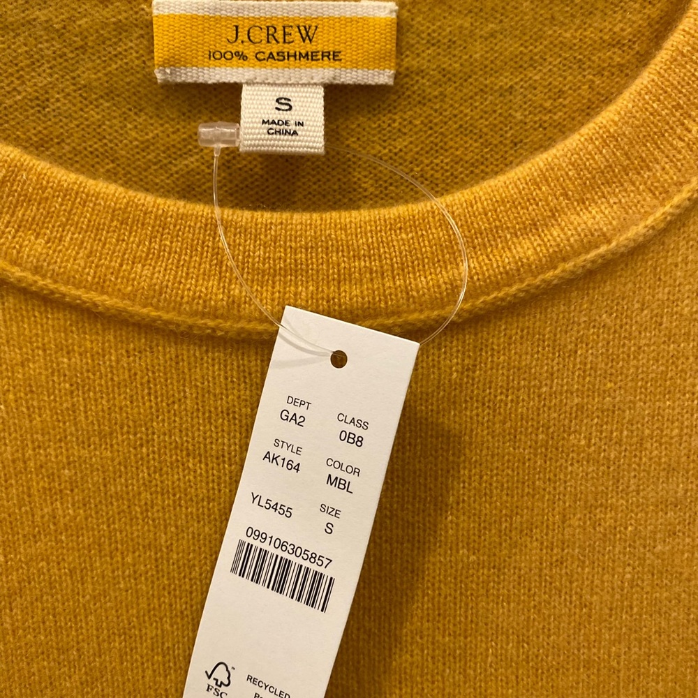 J. CREW cashmere 100% small NEW short sleeve tee top